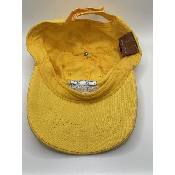 Harriton Gateway Woods Adjustable Hat Unisex Baseball Cap Yellow Blue - Picture 5 of 6